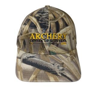 Archery Center of Montana Slideback Hat Camouflage Embroidered 6 Panel Stitches